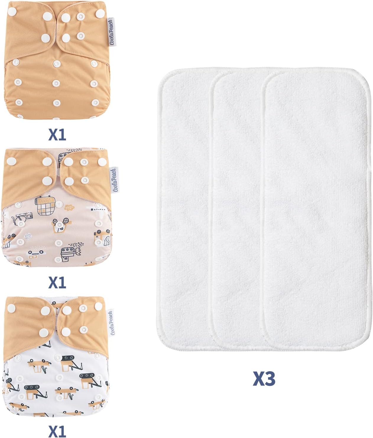 Baby Cloth Diapers One Size Adjustable Washable Reusable for Baby Girls and Boys - Image 4